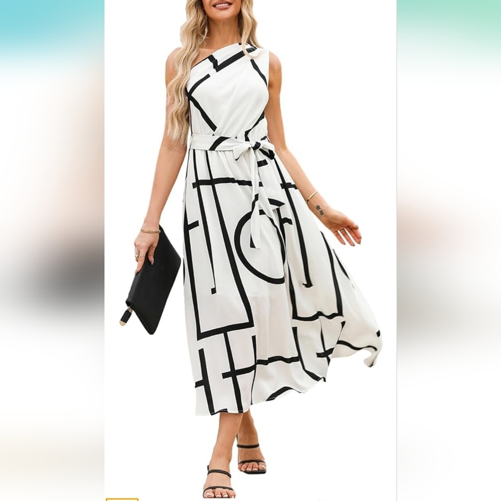 Sleeveless One Shoulder dress